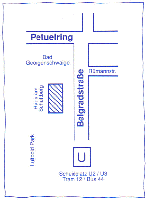 Karte mit Lage des Haus am Schuttberg